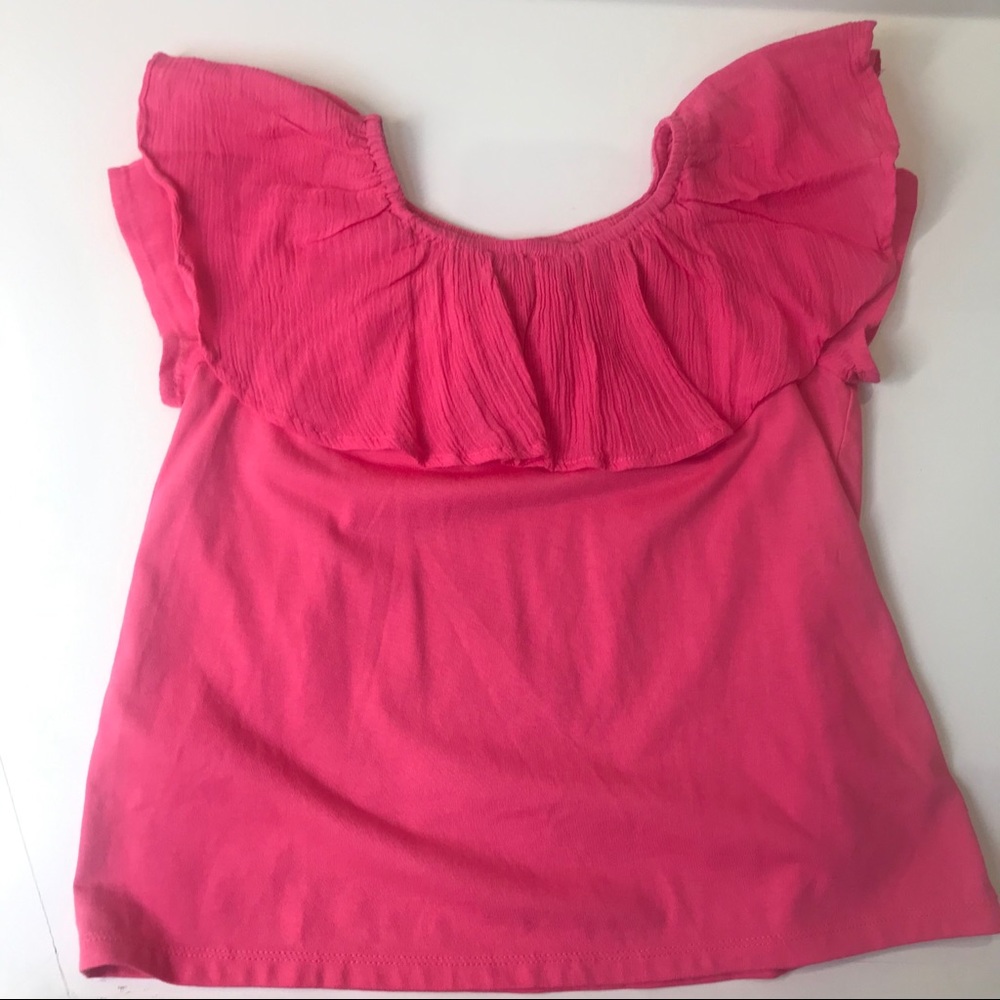 Hot Pink Ruffle Shirt - Picture 4 of 6